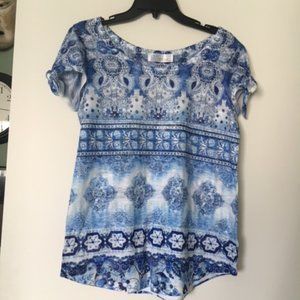 "Cold-shoulder" blouse